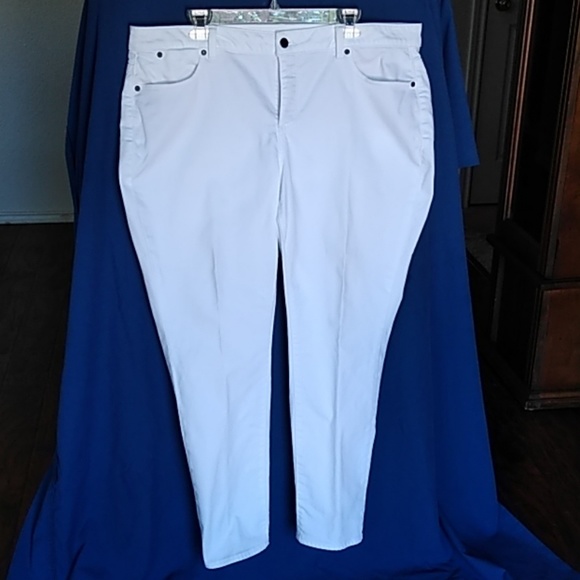 TALBOTS Heritage Straight 18 WP White Jeans - Picture 4 of 8